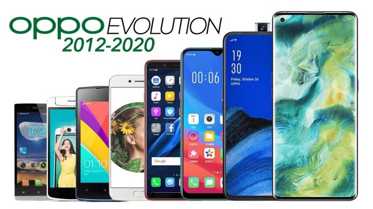 OPPO telefonų evoliucija