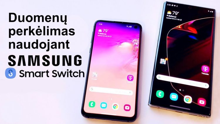 Kaip perkelti duomenis iš vieno Samsung telefono į kitą Samsung telefoną